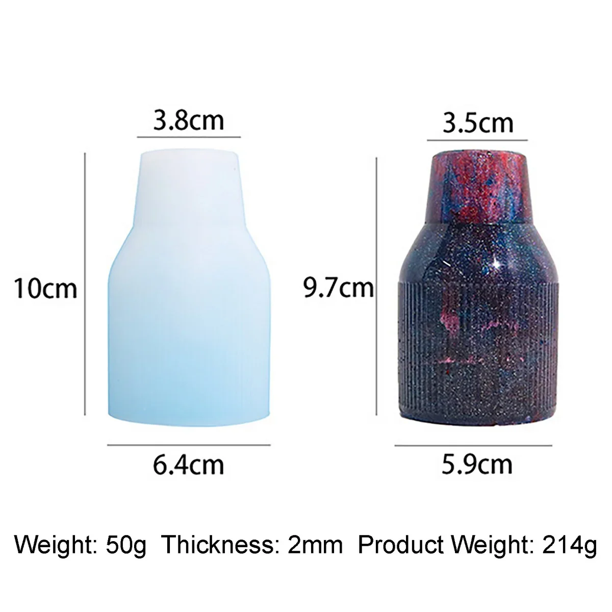 Candle & Resin Silicone Mould Flower Pot JSM91 l Pack of 1 - Image 2