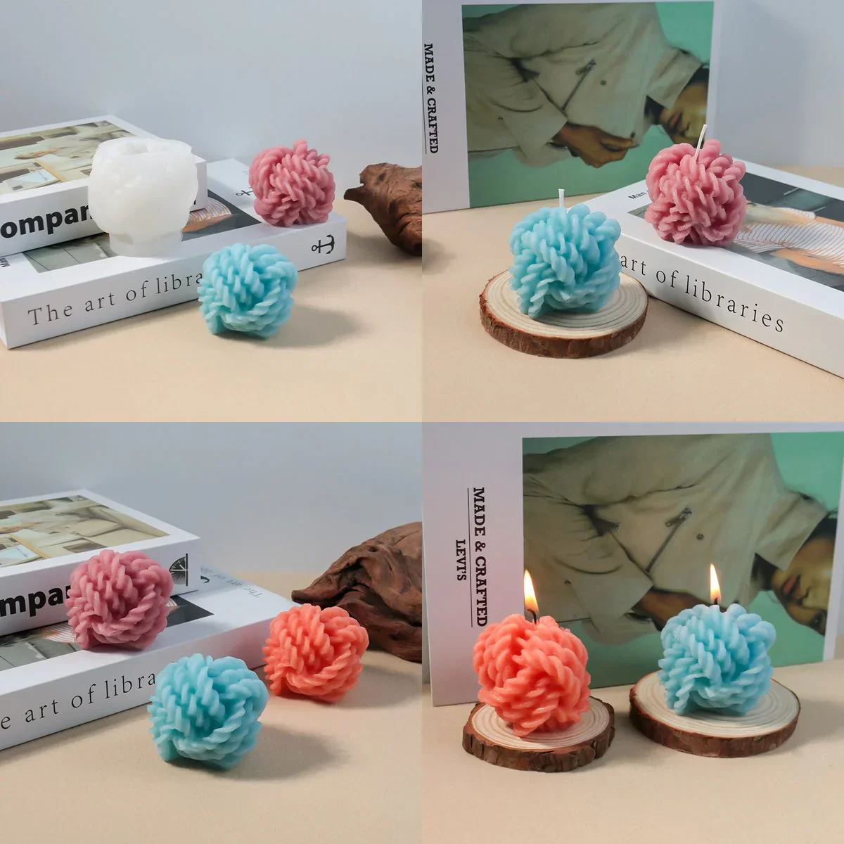 Candle & Resin Silicone Mould Rope Candle JSM185 l Pack of 1 - Image 3
