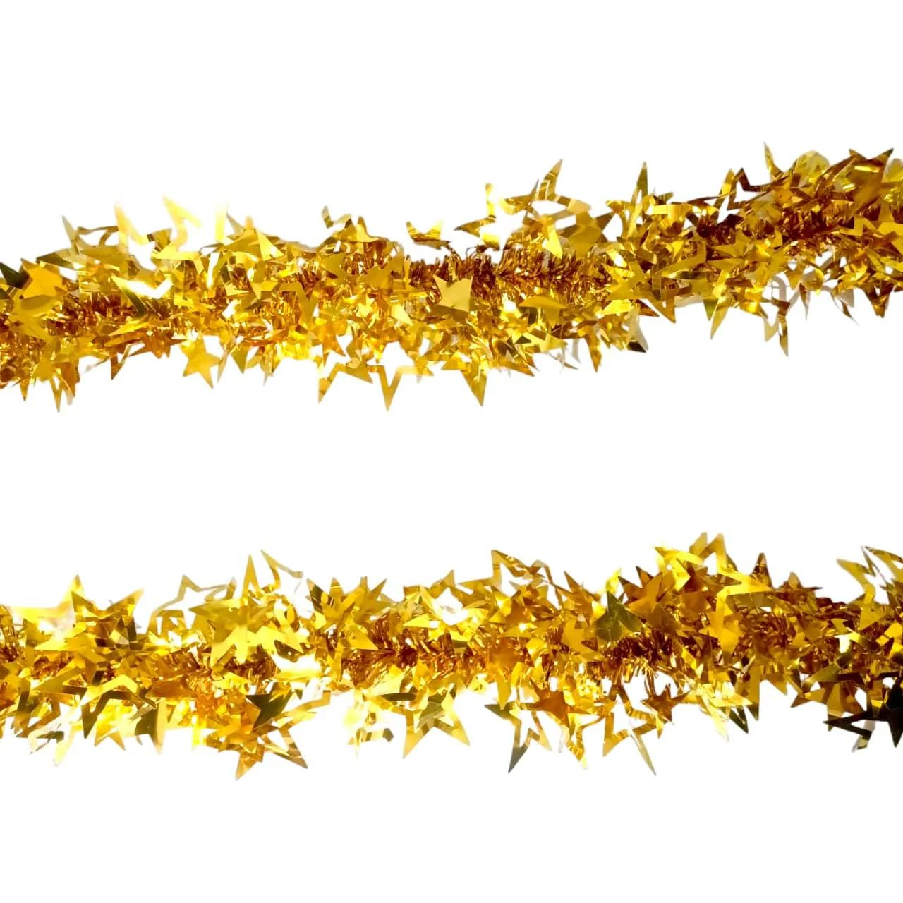 Christmas Garland Tinsel Stars - Sparkling Holiday Decoration for Festive Ambiance (Contain 1 Unit) - Image 5