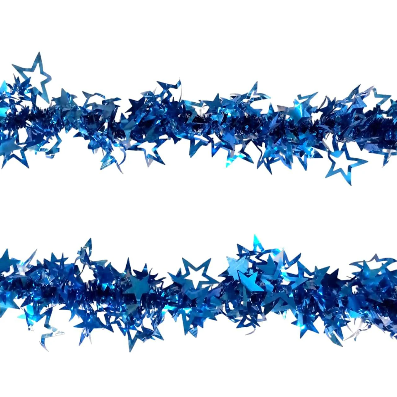 Christmas Garland Tinsel Stars - Sparkling Holiday Decoration for Festive Ambiance (Contain 1 Unit) - Image 6