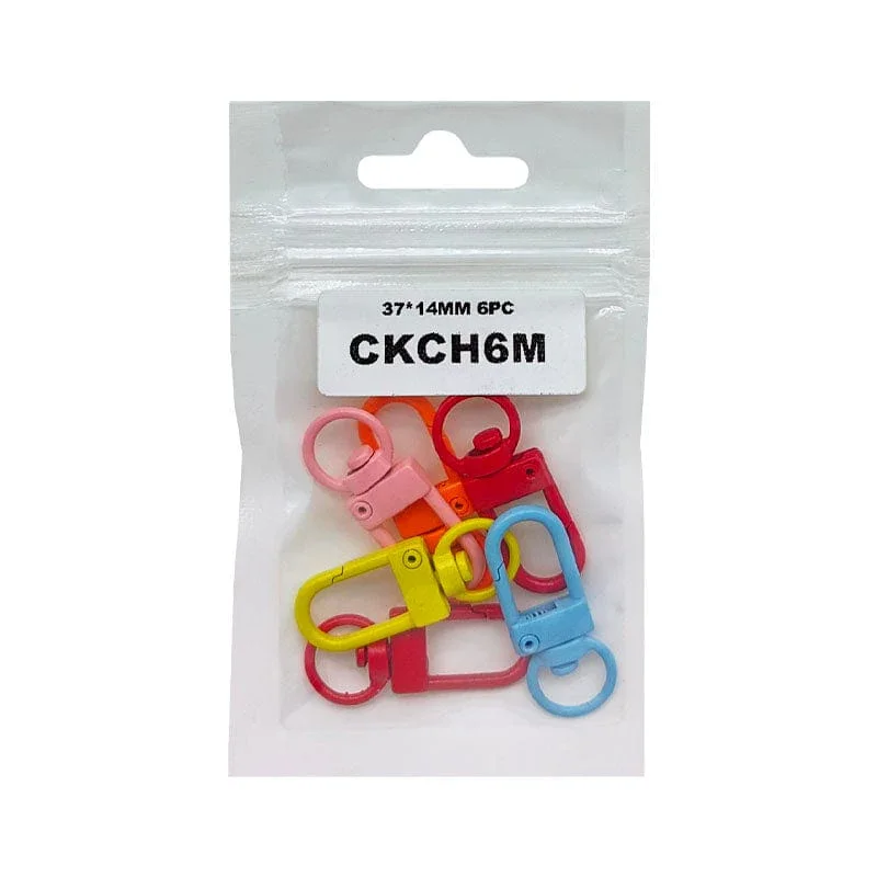 (Buy 1 Get 1 Free) Candy Key Chain Hook 6Pcmulti 37*14Mm - Image 5