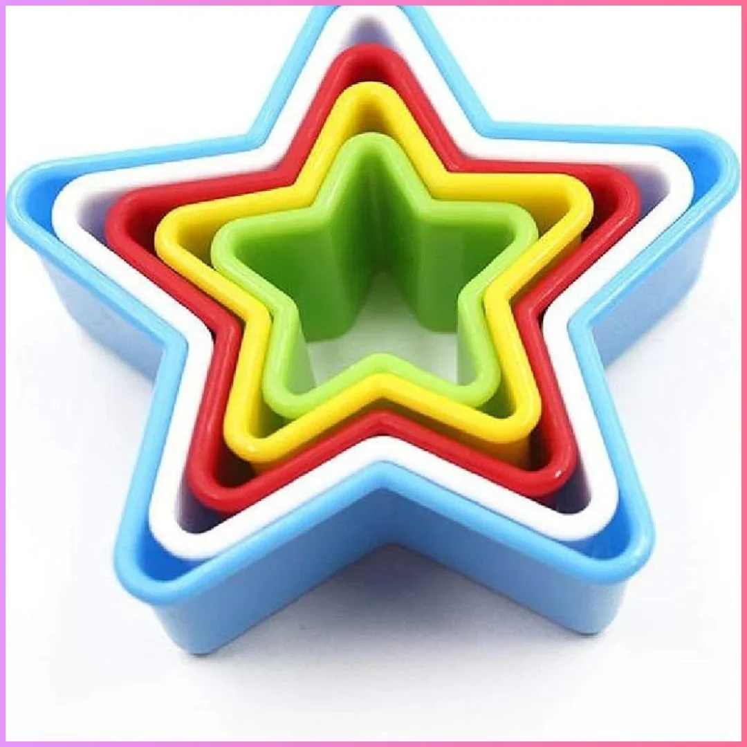 Clay Model Set – Plastic Star Cutters l Pack of 1 contains 5 pcs - Image 7