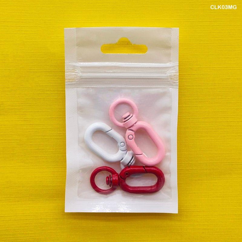 Colorful Capsule Key Chain Hooks 37x15mm - 3 Piece Set - Image 2