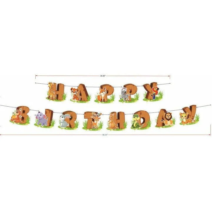 Combo pack Jungle theme birthday banner theme - Image 2