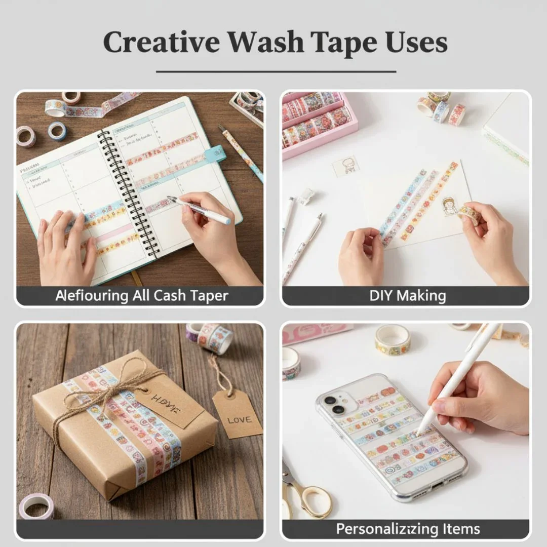 Kawaii decorative paper tape | contain 10 unit Tape roles | - Image 9
