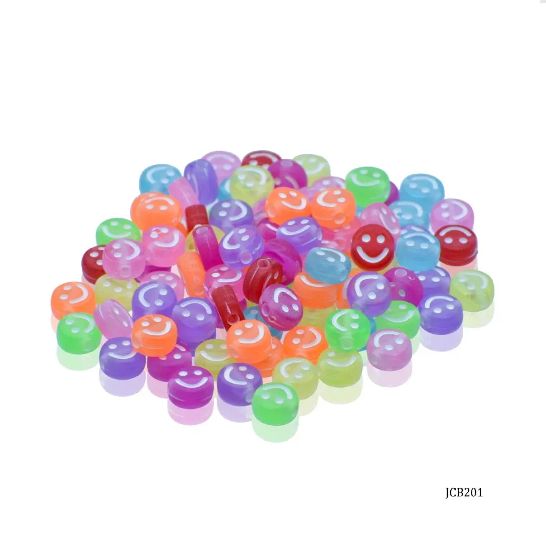 Big Smiley Craft Beads 25gm 5X10MM for DIY Jewelry & Crafts | JCB201 - Image 4