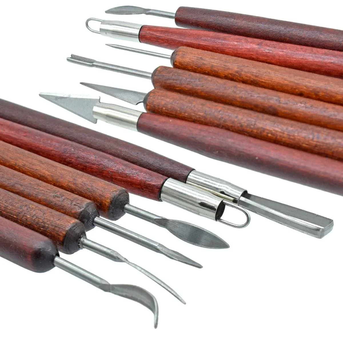 Craft Clay Tool Set 6pcs Wooden JB-PWB016 - Image 2