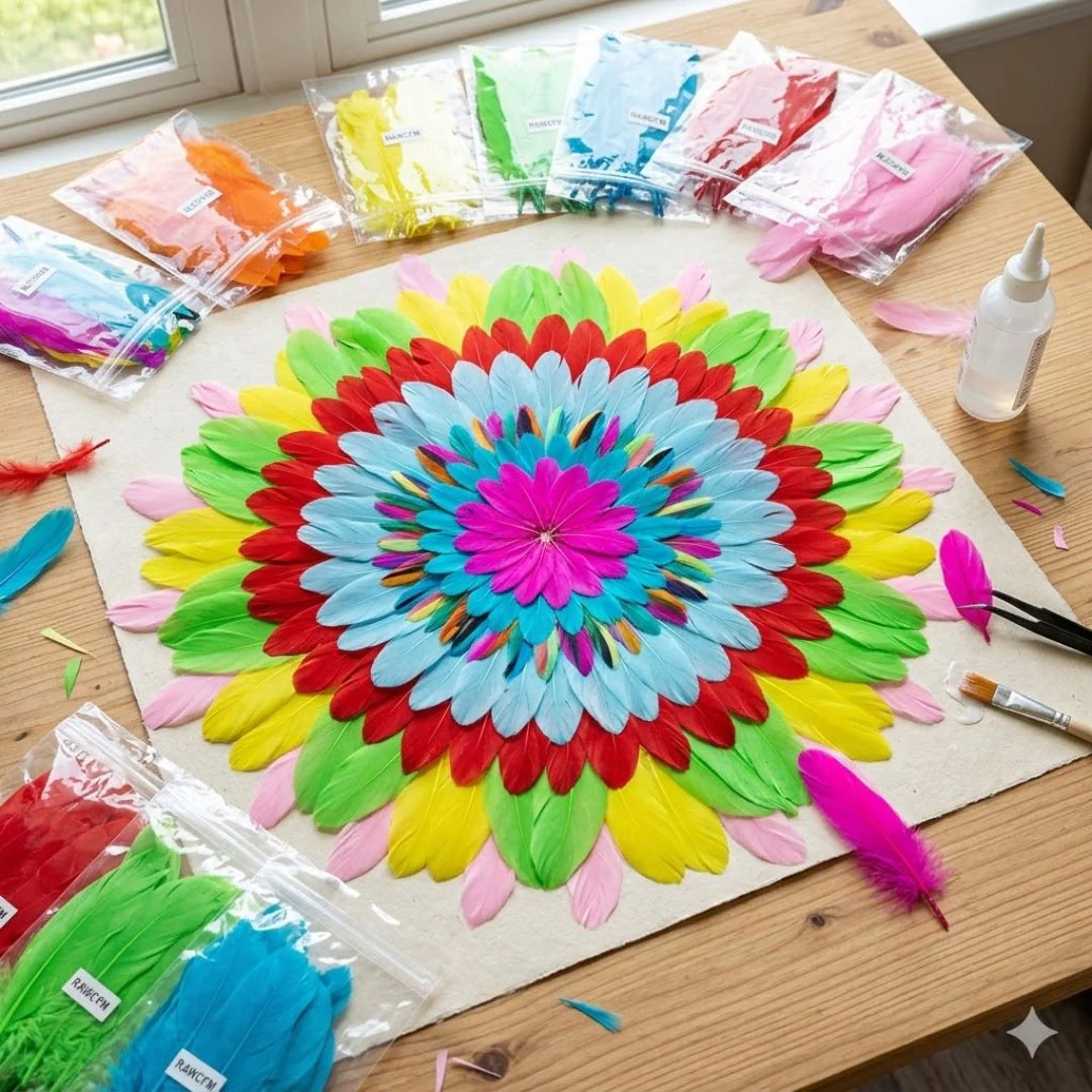 Decorative Feather Set – Aesthetic DIY Craft, Costume & Decor | Pack of 1 - Image 2