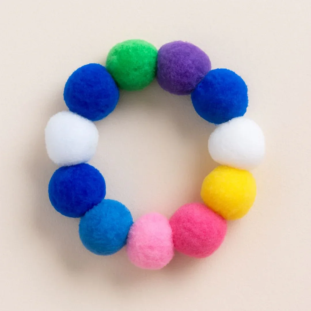 Craft Pom Pom Balls – Big Size 4cm (10 Pcs) - Image 4