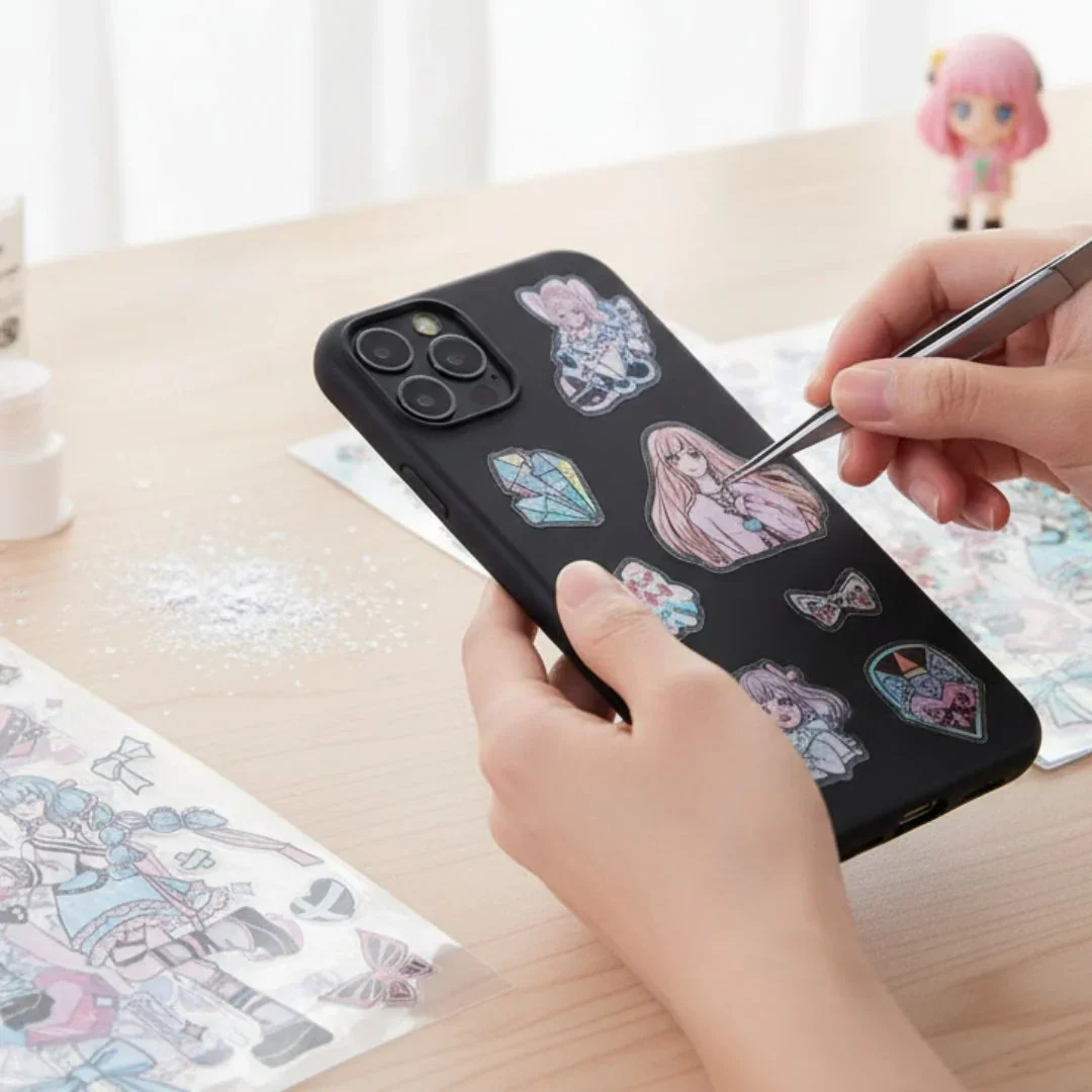(Buy 1 Get 1 Free) Cute Anime girls  waterproof pet sticker for journaling and scrapbooking- Pack of 6 sheets - Image 5