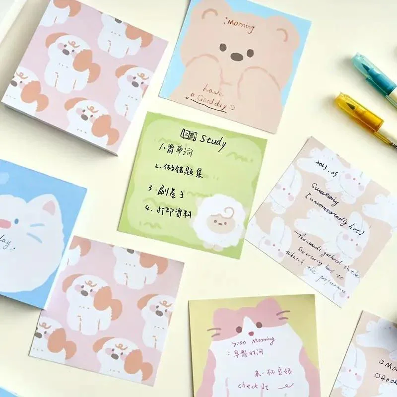 Cute kawaii notes  I Pack of 100 Sheets  I 3x3 inch - Image 3
