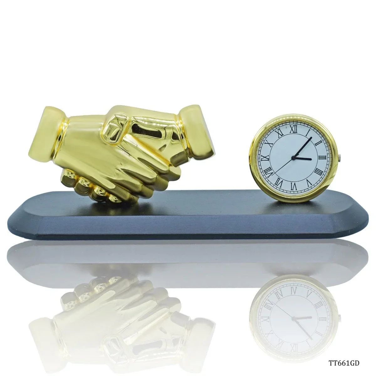 Desktop Top Hand Shake With Watch Gold TT661GD