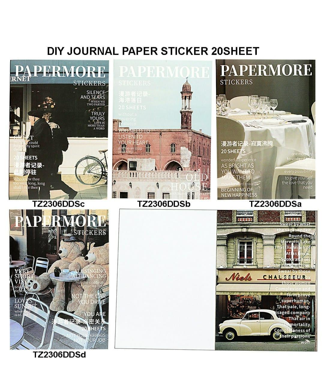 Papermore Vintage Sticker Sheets – Lifestyle, Travel & Scrapbooking Pack | Pack of 1 - Image 3