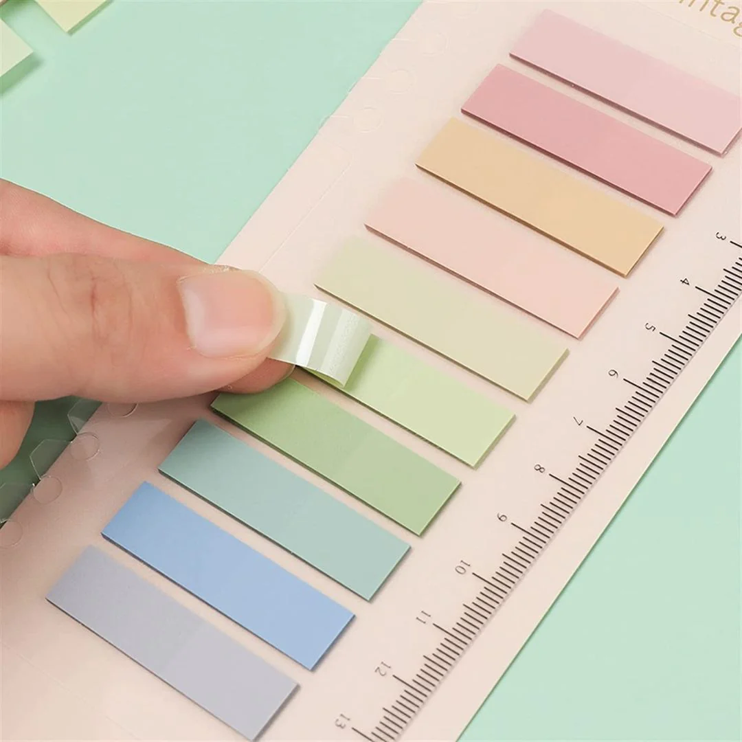 Multi-Color Sticky Notes with Ruler | Study Tabs & Measuring Tool | Pack of 1 - Image 3