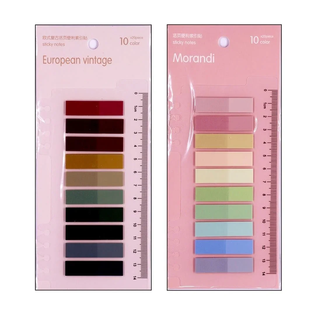 Multi-Color Sticky Notes with Ruler | Study Tabs & Measuring Tool | Pack of 1 - Image 5