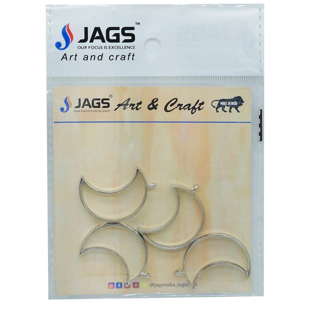 Diy Metal Imitation 4Pcs Silver Moon JRDA14 - Image 4