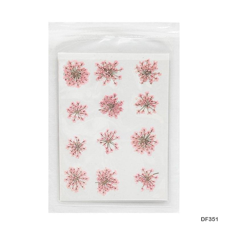 Pressed Flower Nail Art Stickers – DIY Resin & Scrapbook Decor | Pack of 1