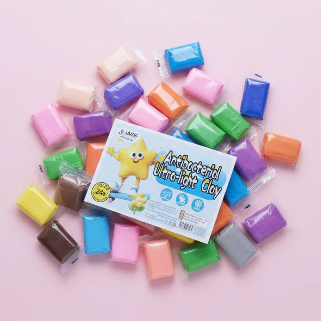 Dry Clay Colorful Children Soft Clay, Creative Art & Crafts l  Pack of 1 - Image 4