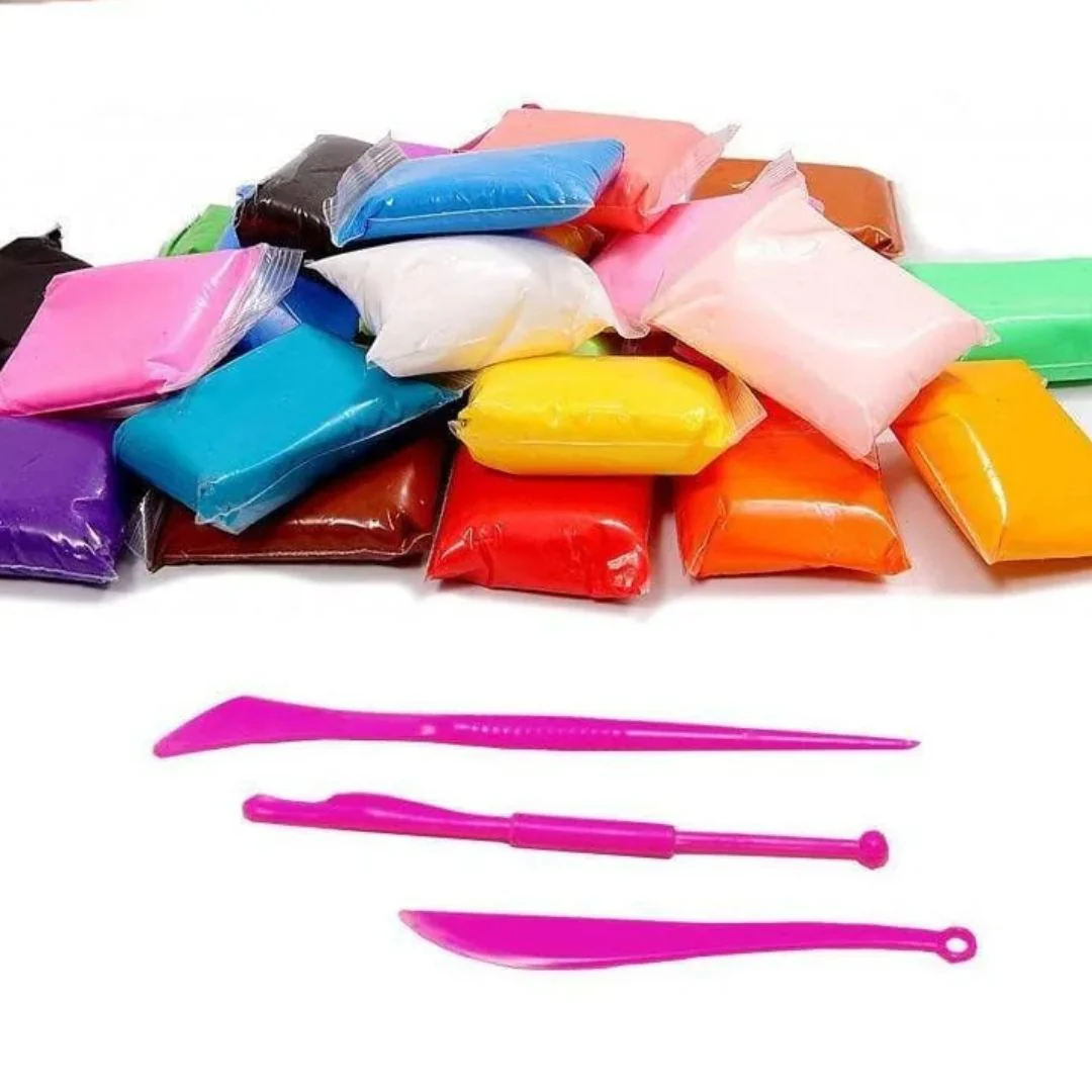 Dry Clay Colorful Children Soft Clay, Creative Art & Crafts l  Pack of 1 - Image 6