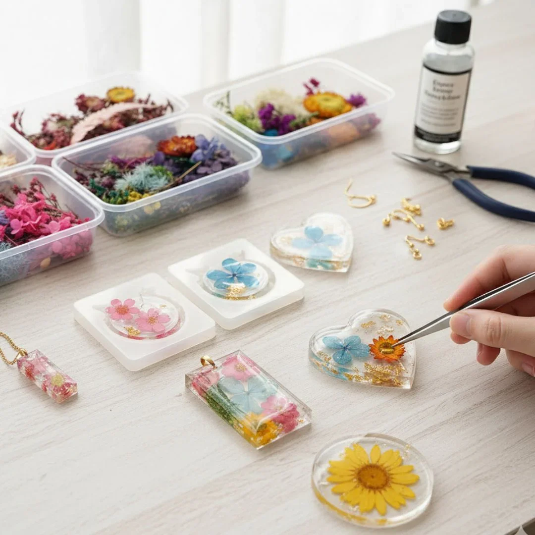 Assorted Dry Flower Box – For Resin, Journaling, Cards & Decor (1 Box) - Image 2