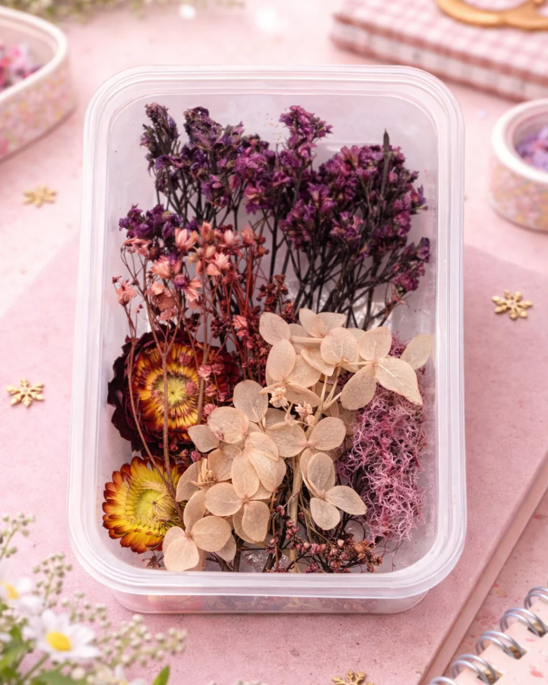 Assorted Dry Flower Box – For Resin, Journaling, Cards & Decor (1 Box) - Image 6