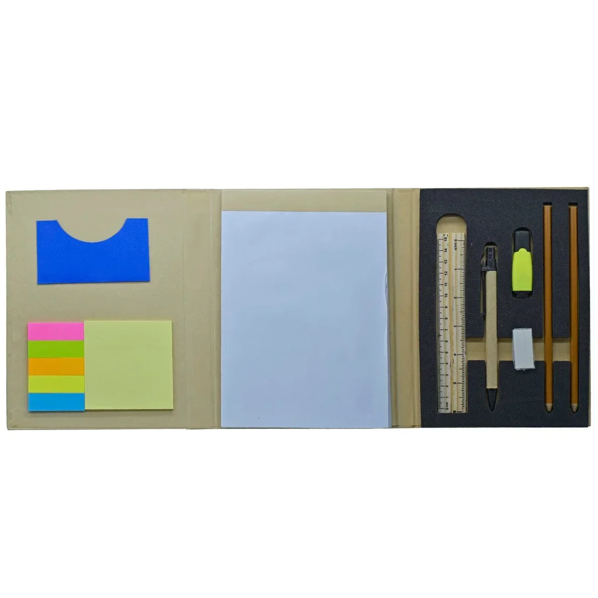 Eco Friendly Three Fold Diary With Elastic M065 - Image 2