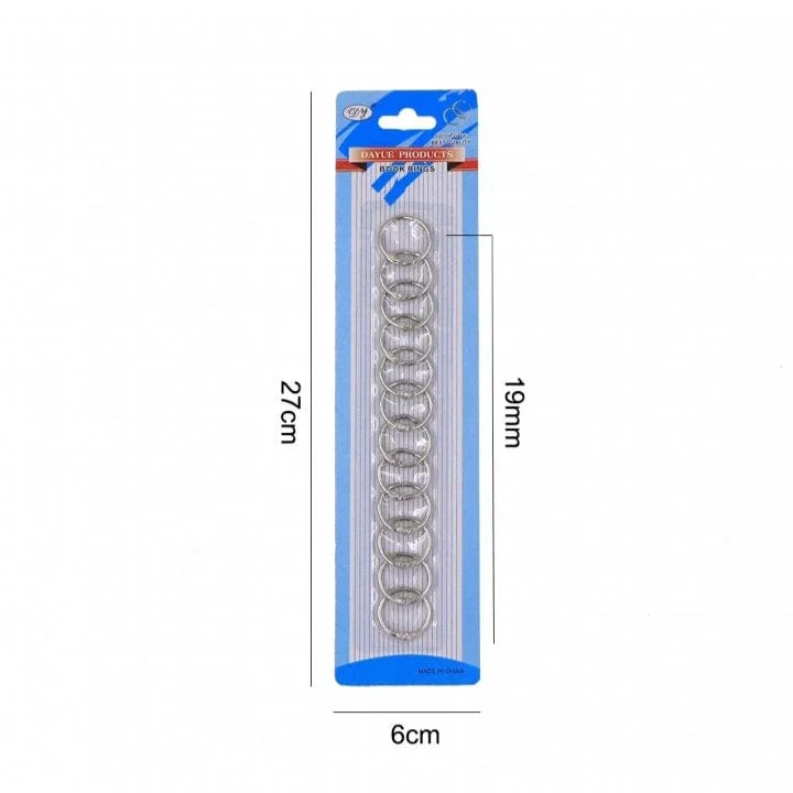 Elegant Bindery Book Ring Card: Secure Your Pages with Style of size 19MmX12pcs - Image 2