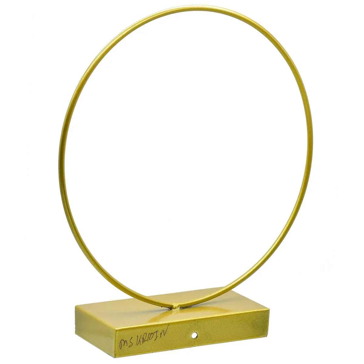 Elegant Gold Round Metal Stand - 10 Inch Diameter, Contain 1 Unit - Image 3