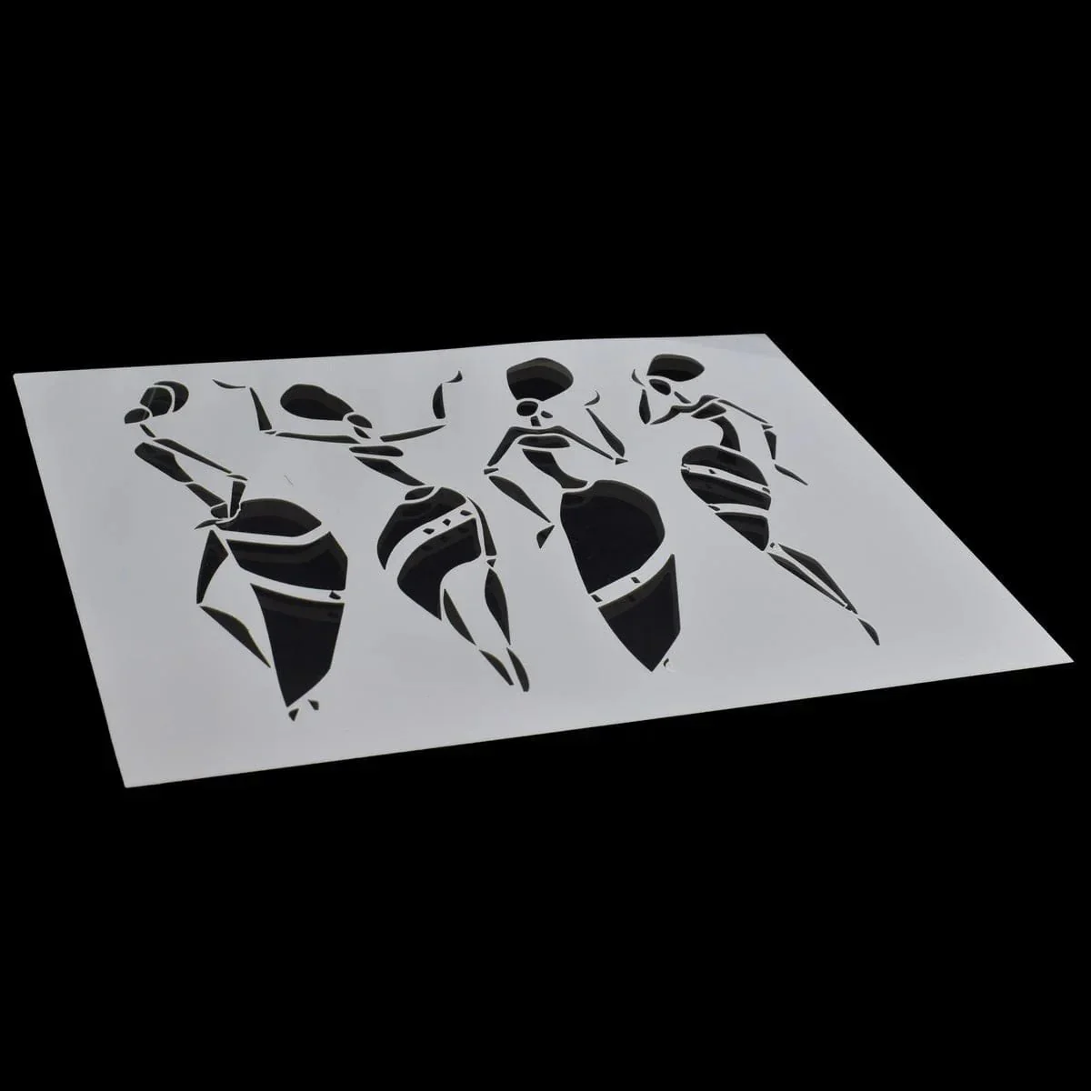 Exploring African Tribal Artistry: Jags Drawing Stencil Plastic A5 African Tribes Project - Image 2