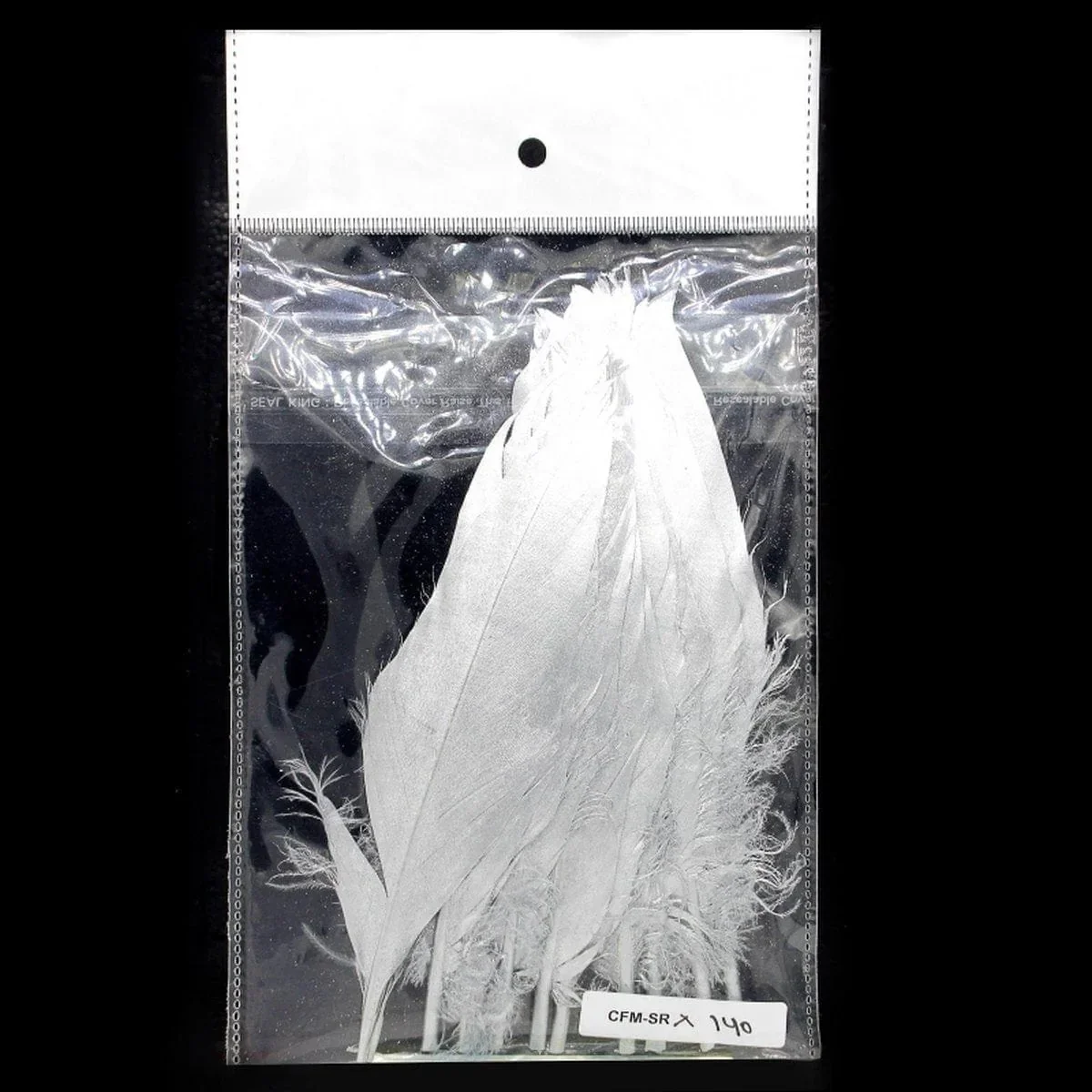 Feather Artificial Medium Silver 10pcs CFM-SR - Image 4