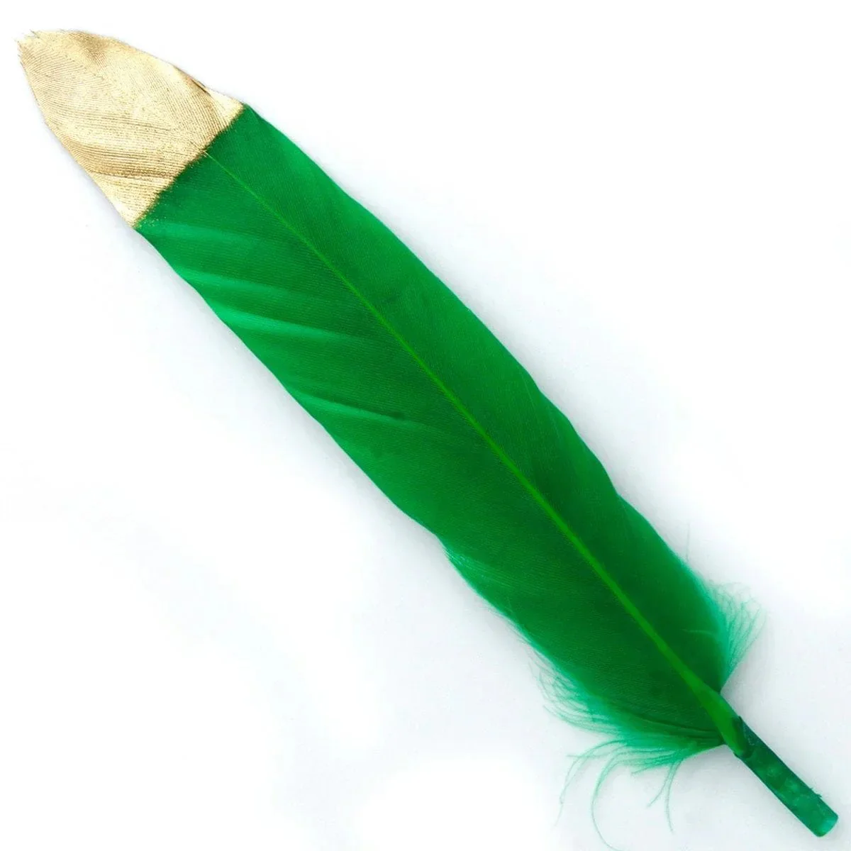 Feather Artificial Small Colour&Gold 10pcs - Image 3