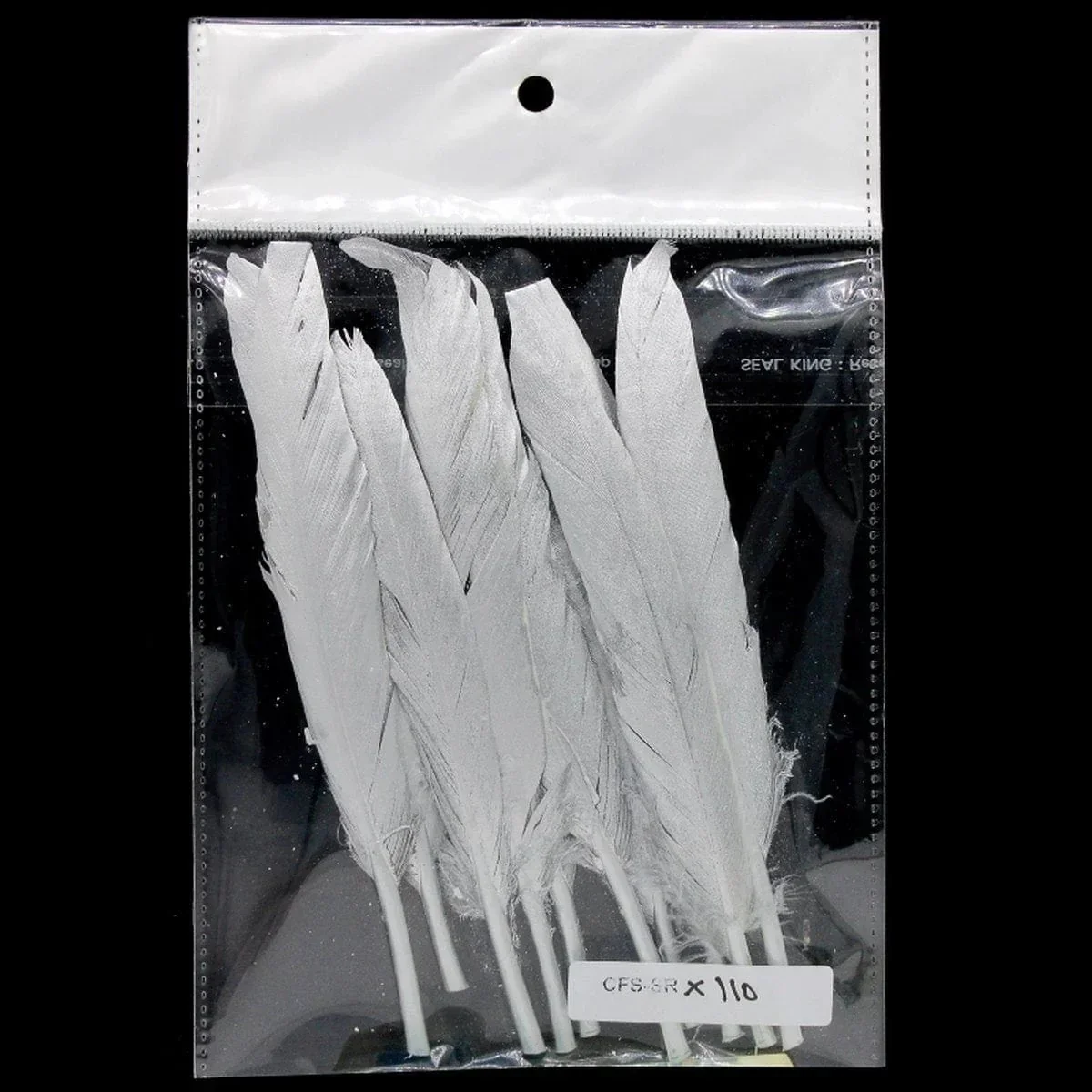 Feather Artificial Small Silver 10pcs - Image 4