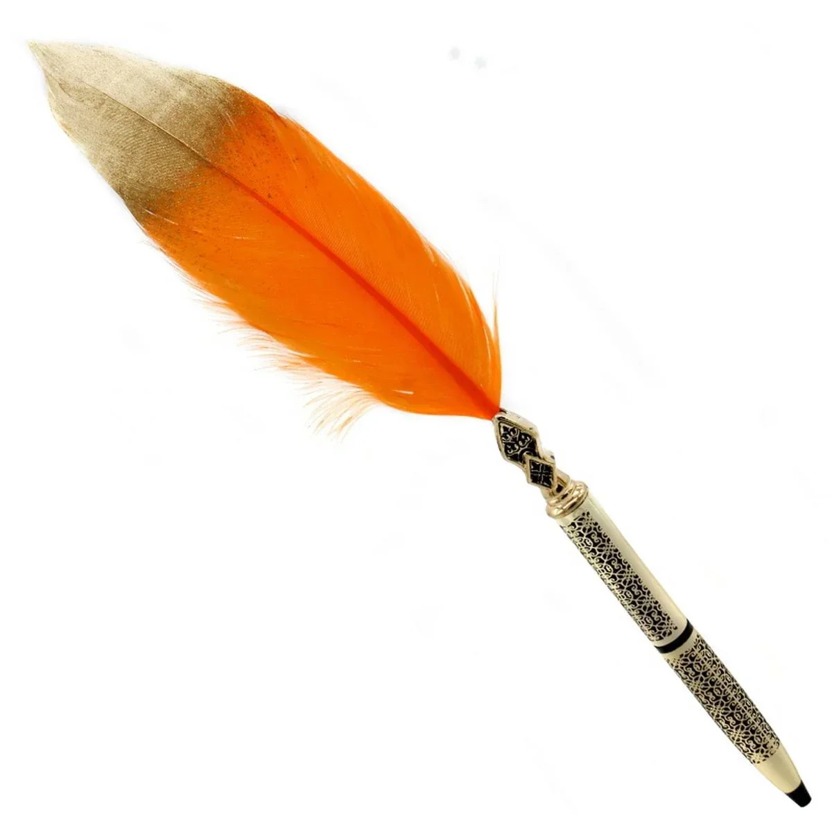 Feather Ball Pen Design Gold - Image 3