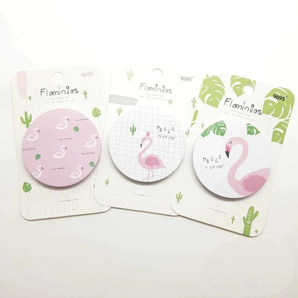 Flamingos Sticky Notes | get organised with sticky Notes | 75 Sheets | Pack Of 1 - Image 2