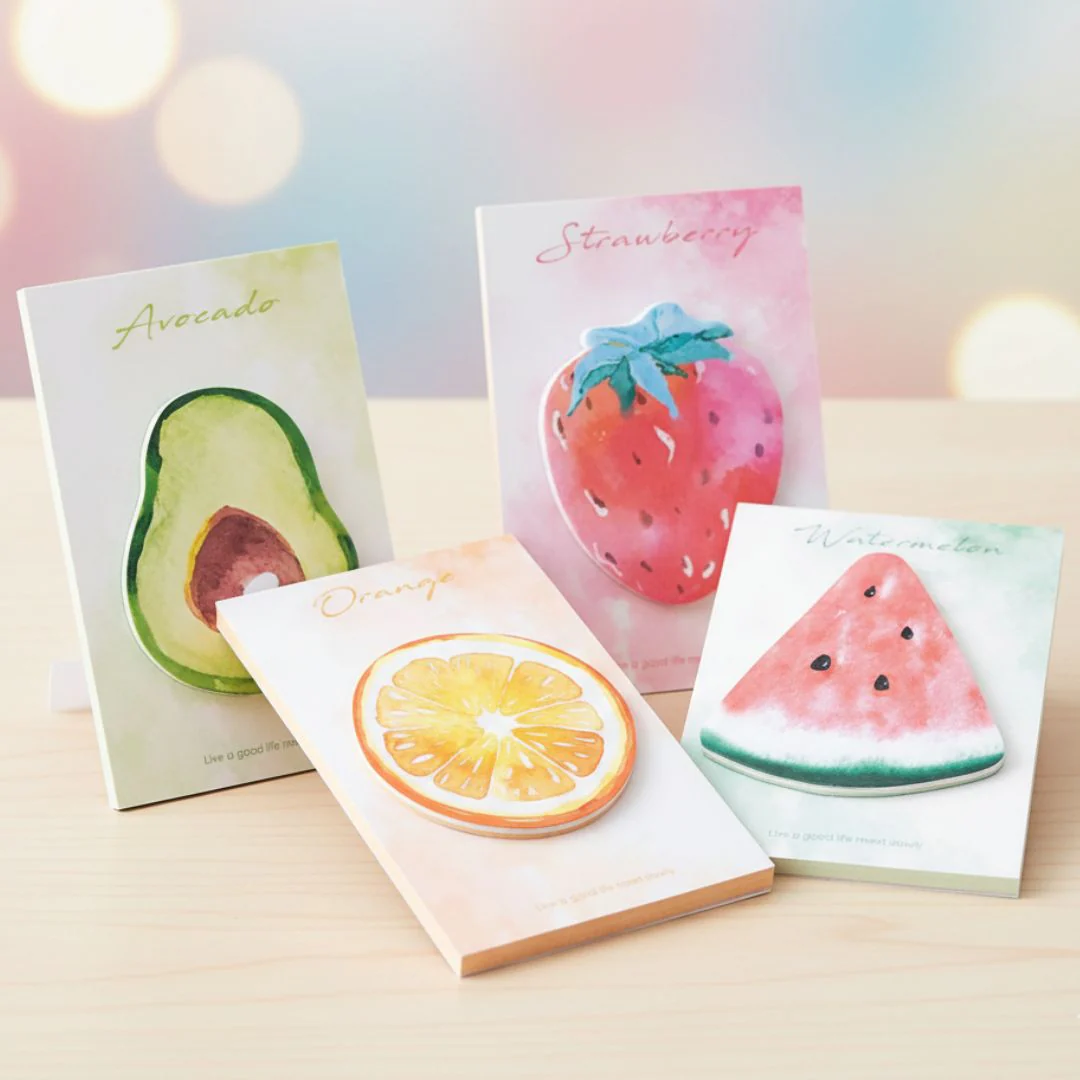 (Buy 1 Get 1 Free ) Cute Fruit sticky Notes (30 Sheets) Pack of 1 - Image 3