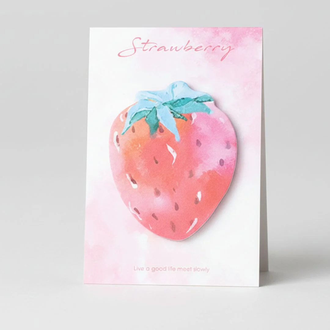 (Buy 1 Get 1 Free ) Cute Fruit sticky Notes (30 Sheets) Pack of 1 - Image 5