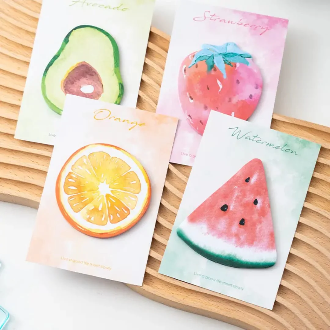 (Buy 1 Get 1 Free ) Cute Fruit sticky Notes (30 Sheets) Pack of 1 - Image 7