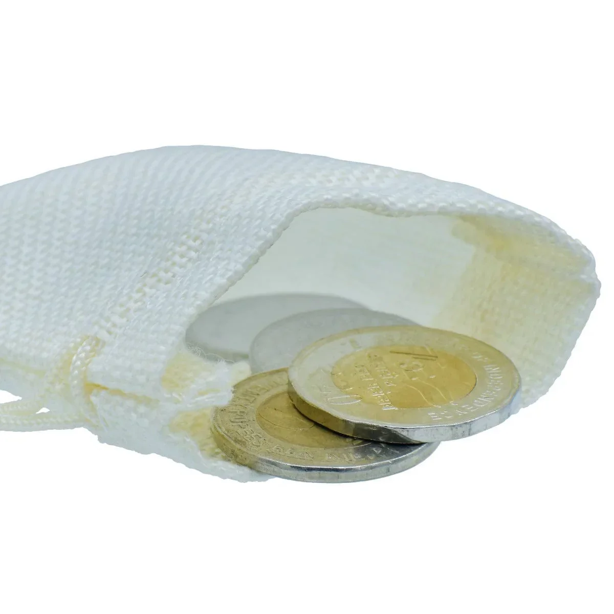 Gift Pouch Cloth Cream Colour Small Pack of 50pcs - Image 2