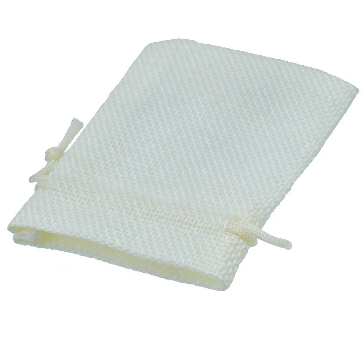Gift Pouch Cloth Cream Colour Small Pack of 50pcs - Image 4