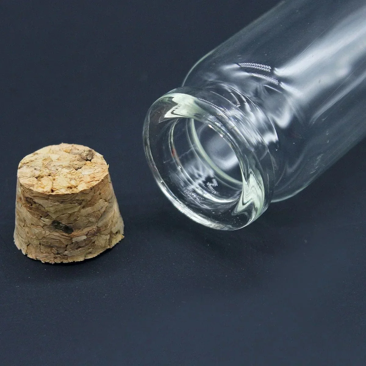 Glass Messages Bottle 8pcs Set 22*60 60MM - Image 3