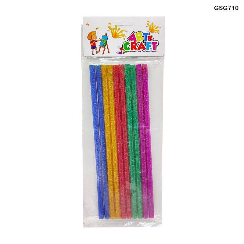 Glue Stick Glitter 7Mm 10Pc Multi (Ggs7M)