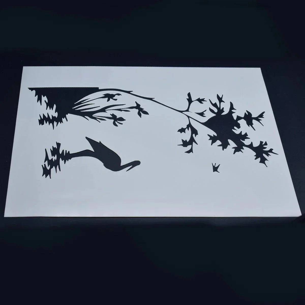 Graceful Serenity: Drawing Stencil Plastic A5 size Swan Design for Artistic Elegance - Image 2