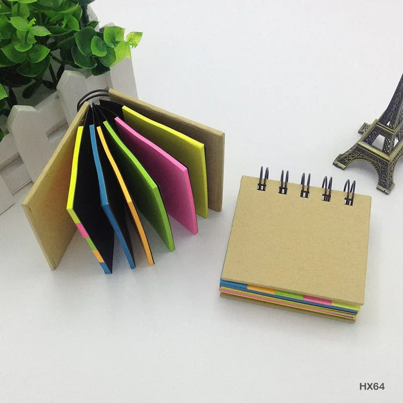 Cute Kawaii Pastel Spiral Sticky Note Book - Image 2