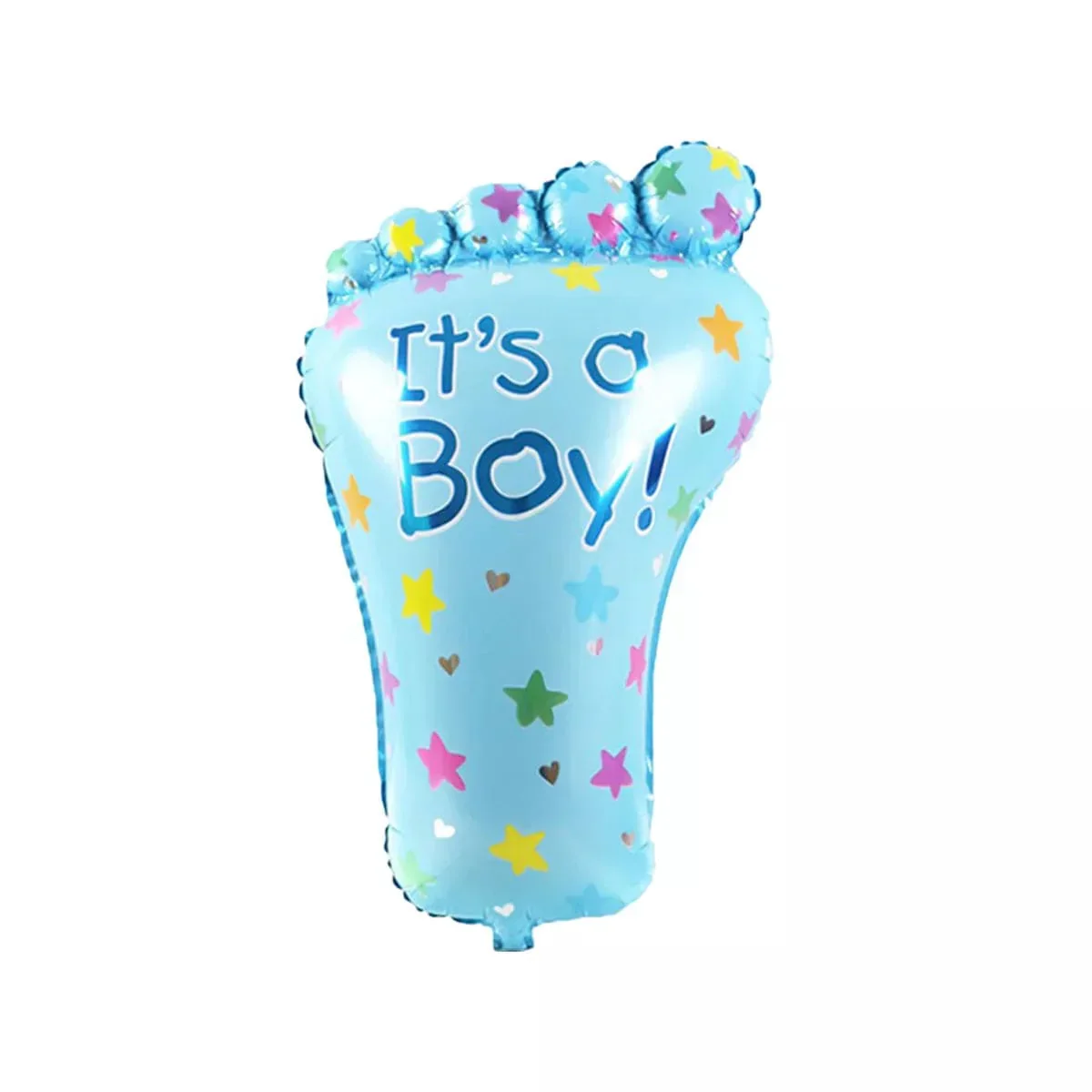 It's A Boy Baby Announcement Set of 5 Pcs Chrome Metallic Foil Balloon - Image 2