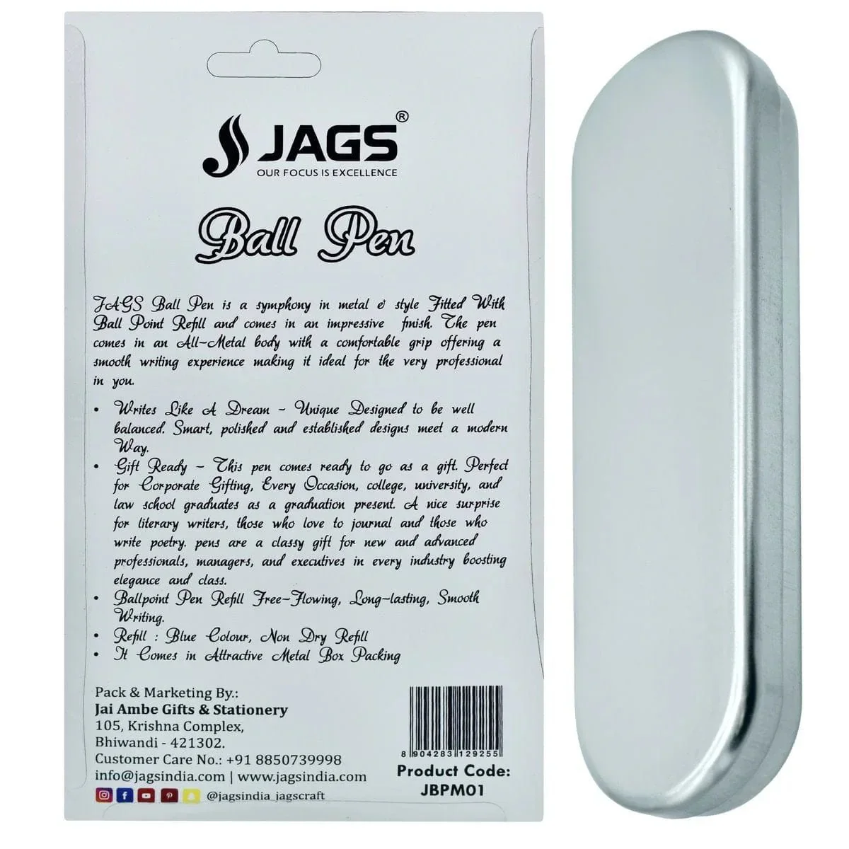 Jags Ball Pen Meti Max Black - Image 4