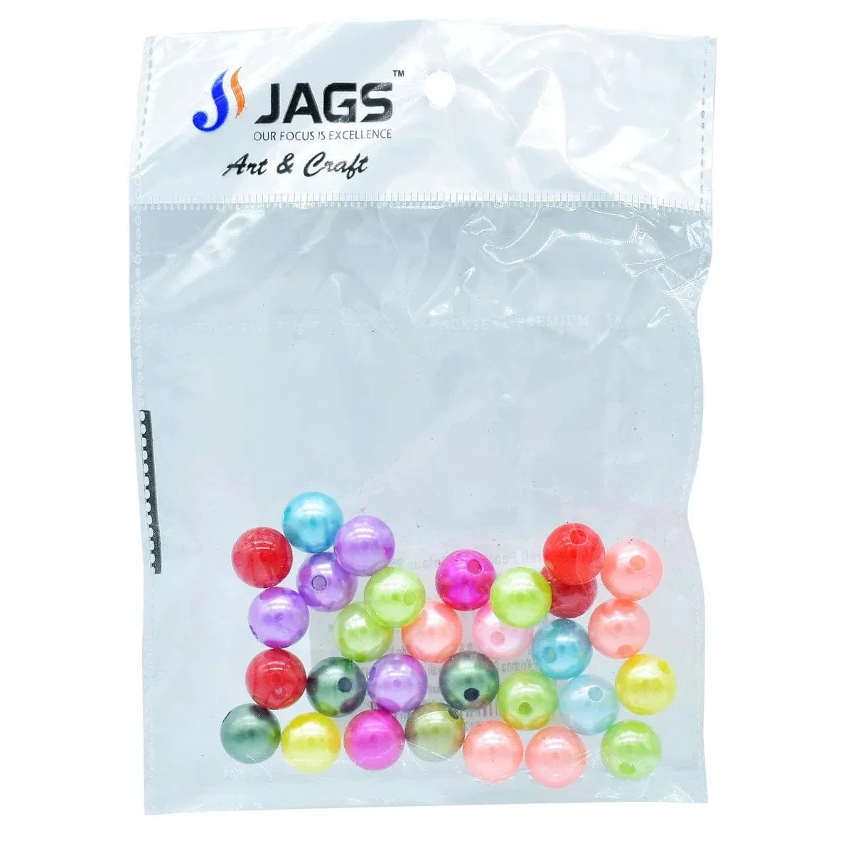 Jags Craft Beads Multi Colour 25gm 14MM CPMC-6 - Image 3