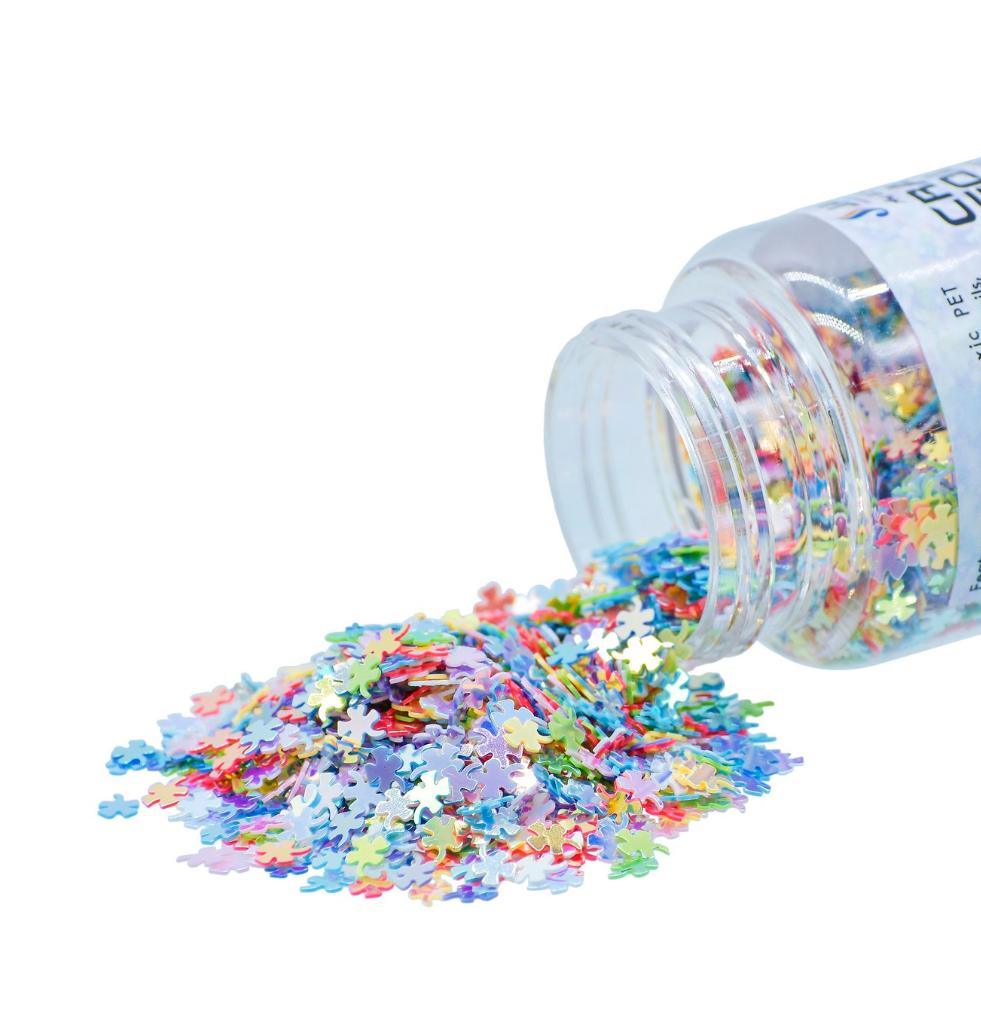 Jags Craft Sequins Multi Colour 20GMS Flower 3MM - Image 2