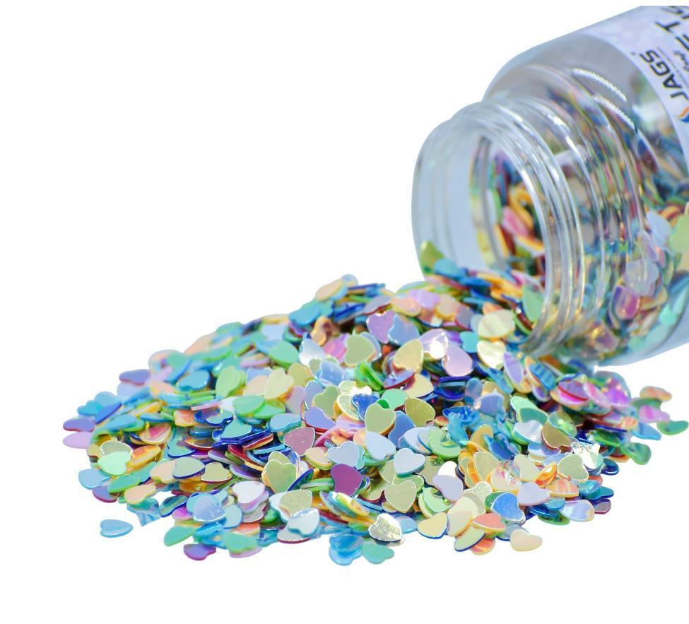 Multi‑Colour Heart Sequins 4 mm – 20 g - Image 2