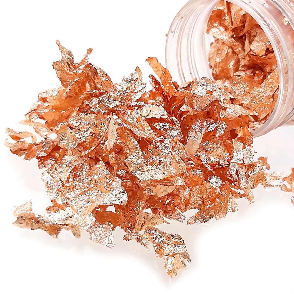JAGS Gilding Flakes Small Bottle Rose Gold l pack of 1 - Image 2