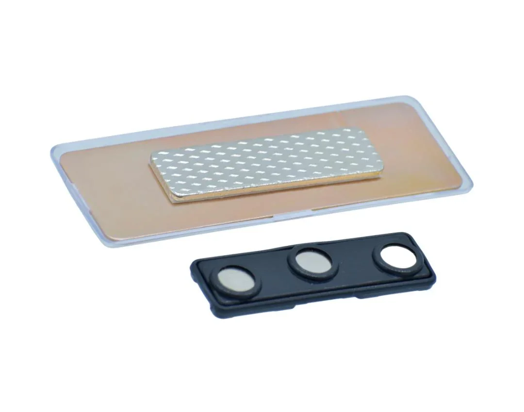 Transparent Magnetic Badge – Rose Gold Top - Image 2